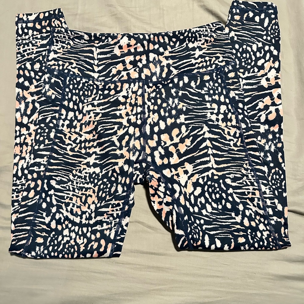 Curves N Combatboots Animal Print Leggings Size Medium